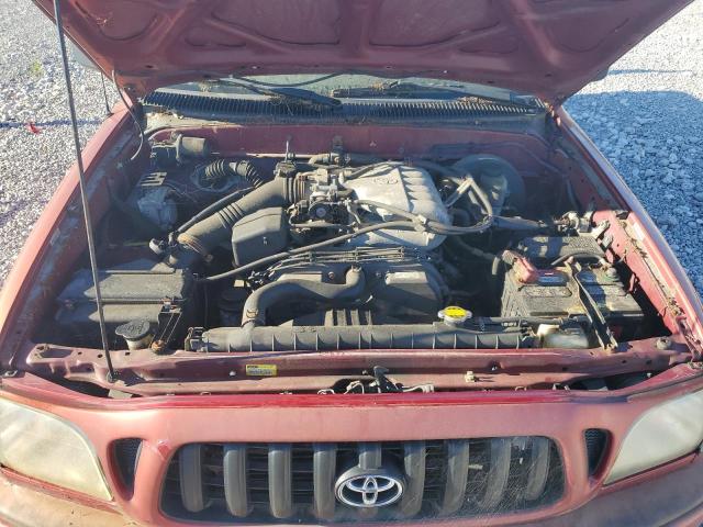 5TEGN92N93Z175123 - 2003 TOYOTA TACOMA DOUBLE CAB PRERUNNER RED photo 11
