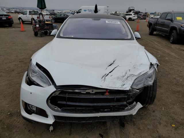 5YJSA1H15EFP40516 - 2014 TESLA MODEL S თეთრი ფოტო 5