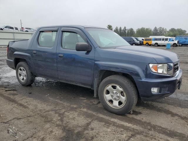 5FPYK1F27BB009575 - 2011 HONDA RIDGELINE RT BLUE photo 4