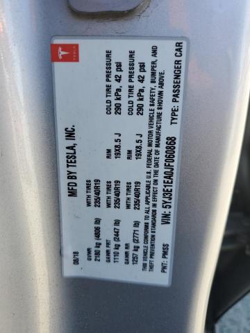 5YJ3E1EA0JF060868 - 2018 TESLA MODEL 3 Schwarz Foto 12