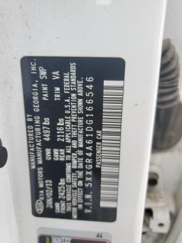 5XXGR4A61DG166546 - 2013 KIA OPTIMA SX WHITE photo 13