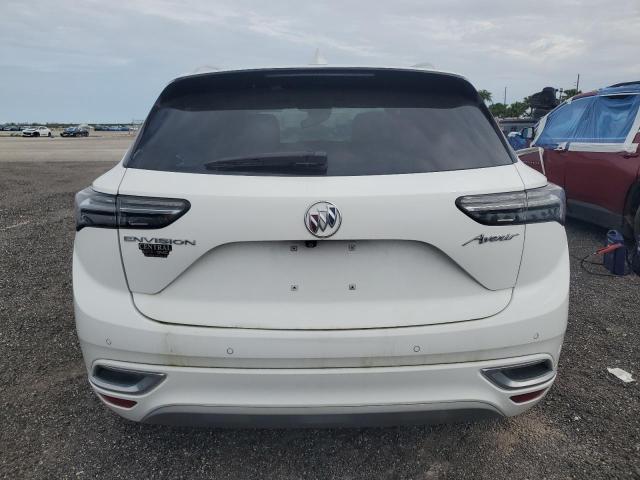 LRBFZRR41MD122678 - 2021 BUICK ENVISION AVENIR WHITE photo 6