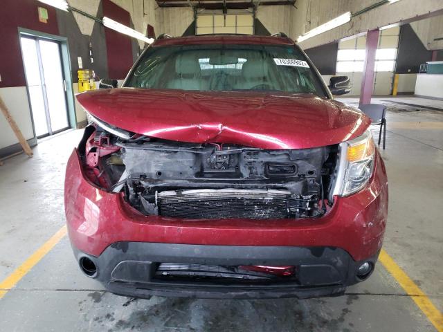 1FM5K8D87DGA11598 - 2013 FORD EXPLORER XLT RED photo 5