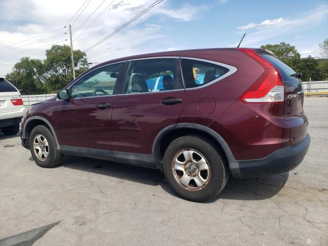 5J6RM3H38DL046069 - 2013 HONDA CR-V LX BURGUNDY photo 2