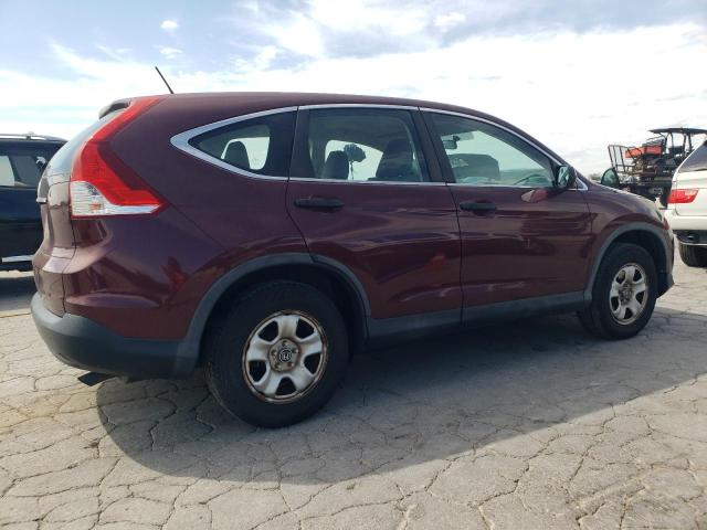 5J6RM3H38DL046069 - 2013 HONDA CR-V LX BURGUNDY photo 3