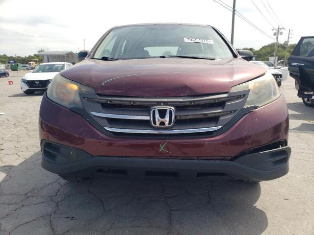 5J6RM3H38DL046069 - 2013 HONDA CR-V LX BURGUNDY photo 5