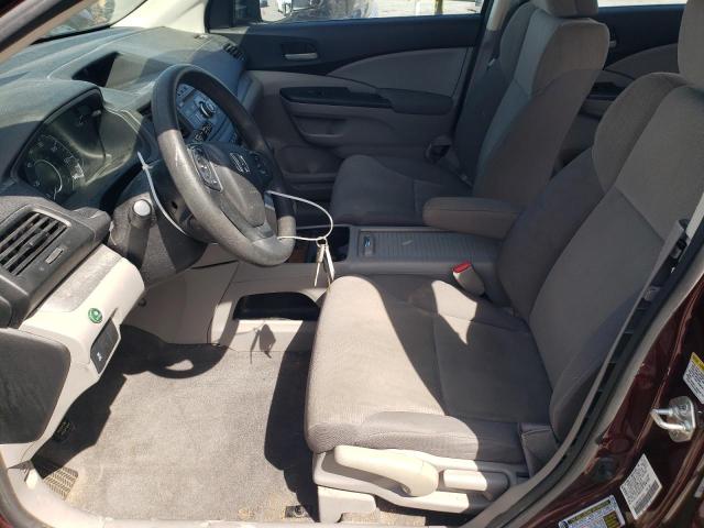 5J6RM3H38DL046069 - 2013 HONDA CR-V LX BURGUNDY photo 7