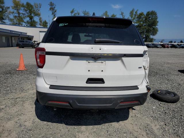 1FM5K8AR0JGB19862 - 2018 FORD EXPLORER POLICE INTERCEPTOR WHITE photo 6