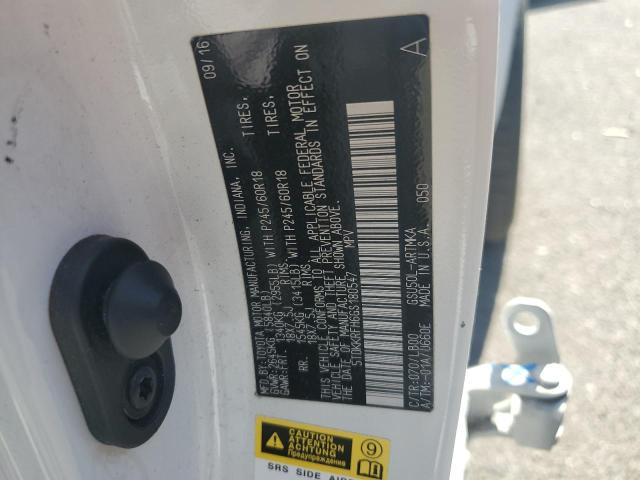 5TDKKRFH6GS180547 - 2016 TOYOTA HIGHLANDER XLE WHITE photo 14