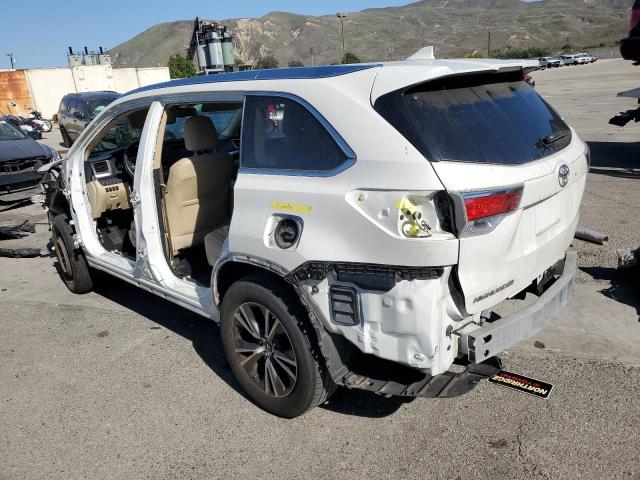 5TDKKRFH6GS180547 - 2016 TOYOTA HIGHLANDER XLE WHITE photo 2