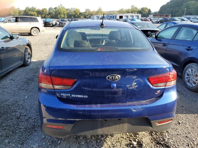 3KPA24AD4LE349679 - 2020 KIA RIO LX BLUE photo 6