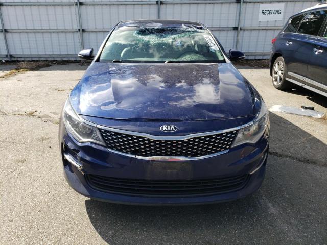 5XXGU4L31GG010366 - 2016 KIA OPTIMA EX BLUE photo 5