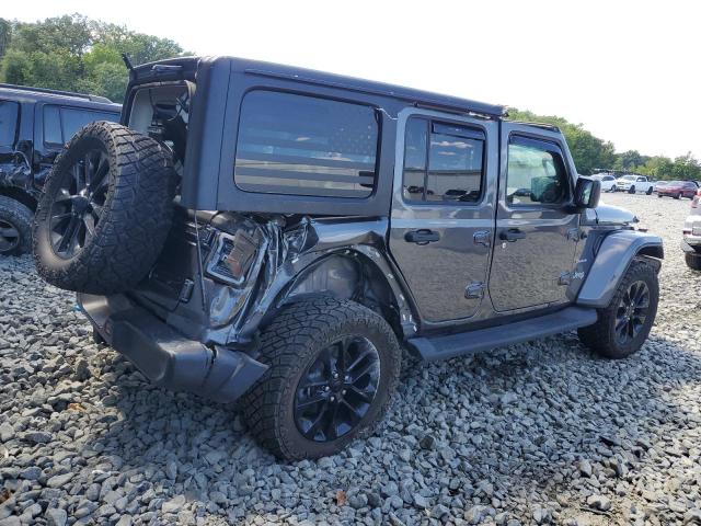 1C4JJXP68NW280761 - 2022 JEEP WRANGLER U SAHARA 4XE CHARCOAL photo 3