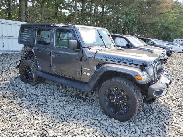 1C4JJXP68NW280761 - 2022 JEEP WRANGLER U SAHARA 4XE CHARCOAL photo 4