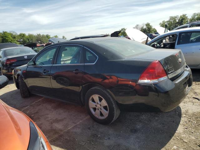 2G1WB5EK7A1132232 - 2010 CHEVROLET IMPALA LT BLACK photo 2