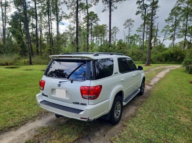 5TDBT48A55S252061 - 2005 TOYOTA SEQUOIA LIMITED WHITE photo 4