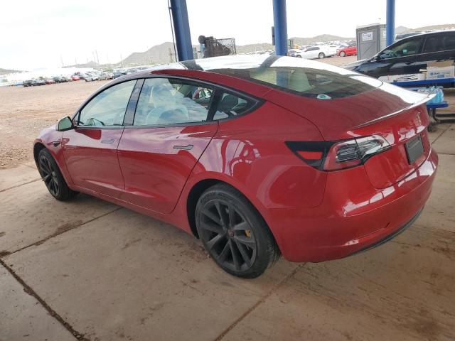 5YJ3E1EA9PF694334 - 2023 TESLA MODEL 3 红色 照片 2