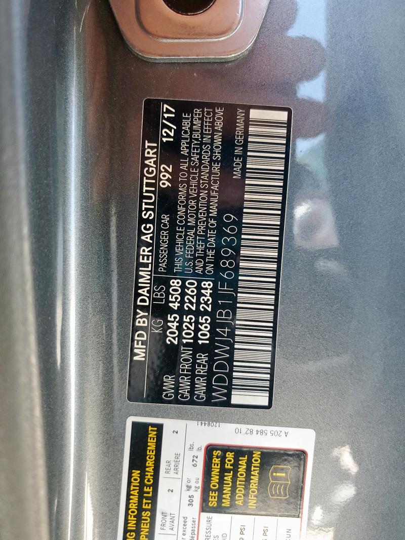 WDDWJ4JB1JF689369 - 2018 MERCEDES-BENZ C 300 GRAY photo 13