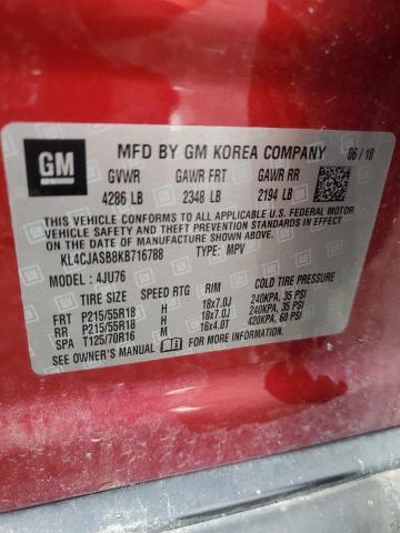 KL4CJASB8KB716788 - 2019 BUICK ENCORE PREFERRED 栗色 照片 13