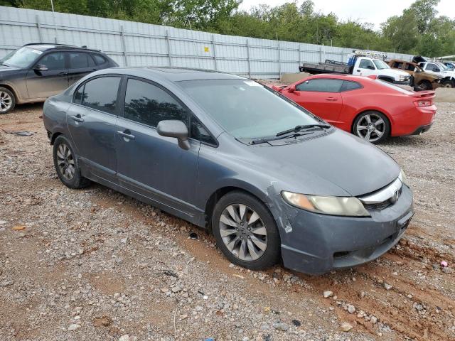 1HGFA16849L022056 - 2009 HONDA CIVIC EX GRAY photo 4