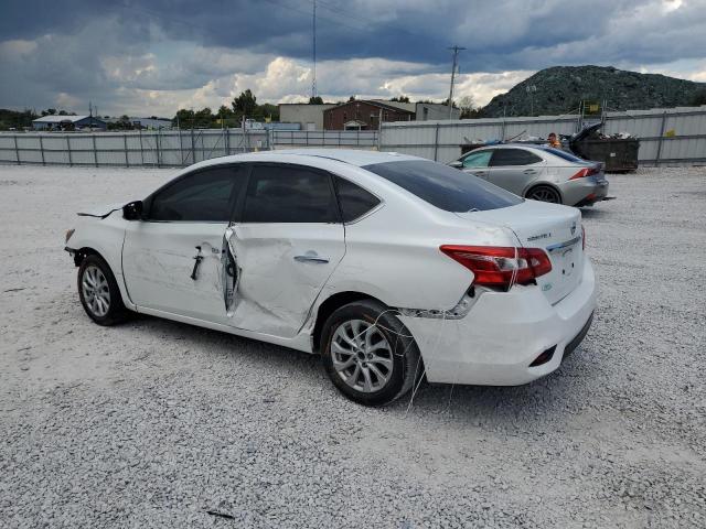 3N1AB7AP3KY235670 - 2019 NISSAN SENTRA S WHITE photo 2