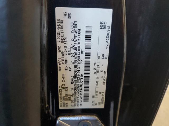 5LMCJ1A94FUJ07849 - 2015 LINCOLN MKC BLACK photo 13