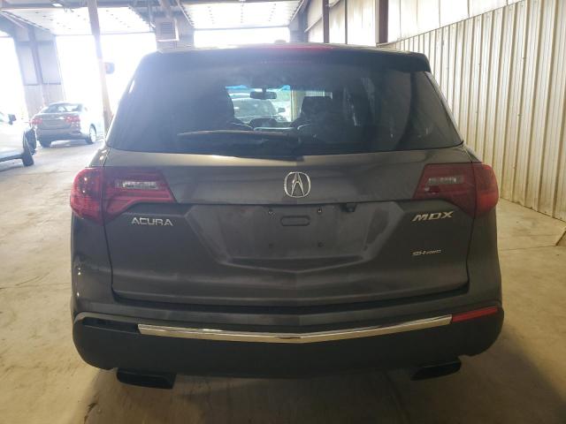 2HNYD2H40CH546785 - 2012 ACURA MDX TECHNOLOGY GRAY photo 6