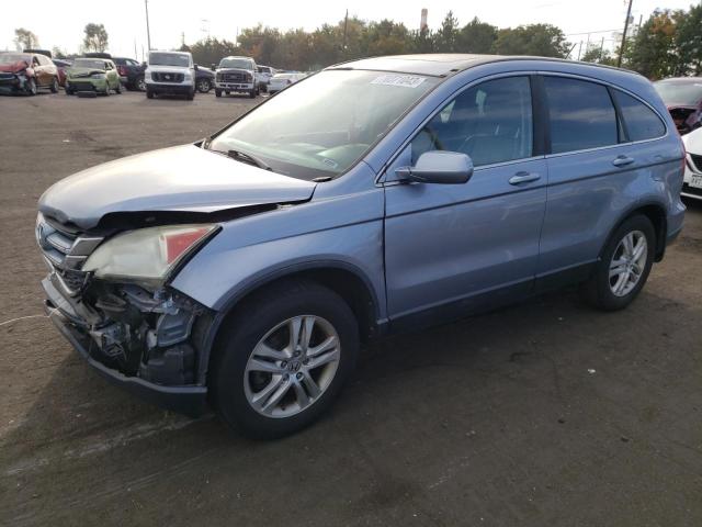 5J6RE4H7XAL026410 - 2010 HONDA CR-V EXL BLUE photo 1