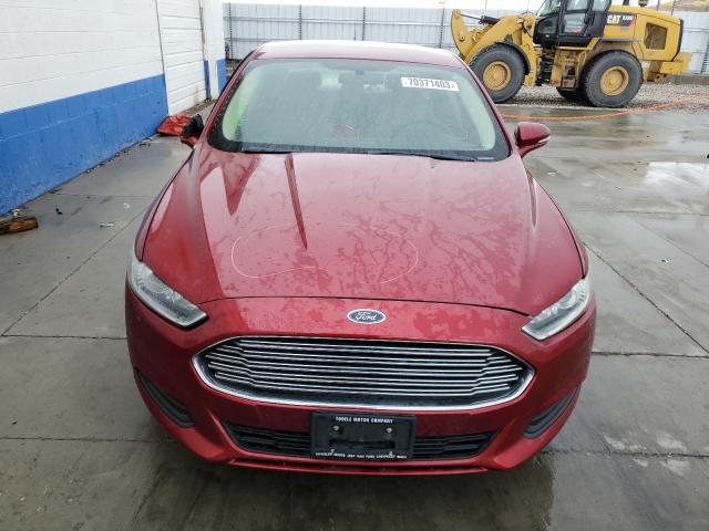 3FA6P0H76DR113325 - 2013 FORD FUSION SE MAROON photo 5