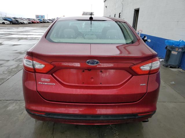 3FA6P0H76DR113325 - 2013 FORD FUSION SE MAROON photo 6