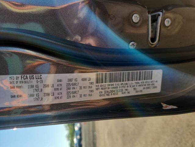 3C4NJDBB4KT813159 - 2019 JEEP COMPASS LATITUDE Grau Foto 13