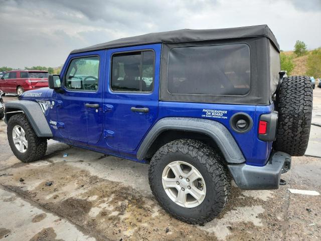 1C4HJXDG0KW508789 - 2019 JEEP WRANGLER U SPORT Blau Foto 2