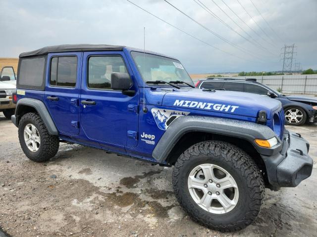 1C4HJXDG0KW508789 - 2019 JEEP WRANGLER U SPORT Blau Foto 4