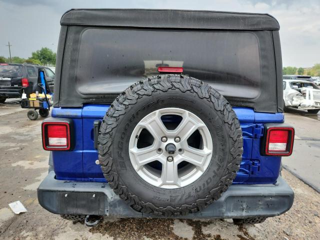1C4HJXDG0KW508789 - 2019 JEEP WRANGLER U SPORT Blau Foto 6