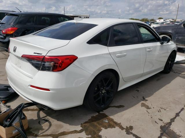 2HGFE2F50NH528894 - 2022 HONDA CIVIC SPORT WHITE photo 3