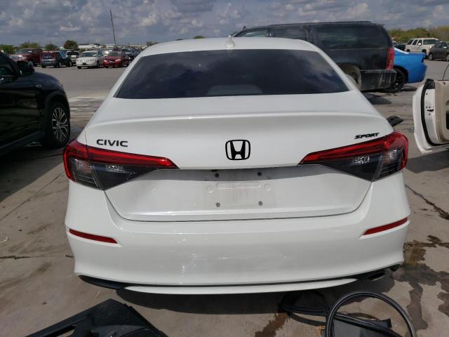 2HGFE2F50NH528894 - 2022 HONDA CIVIC SPORT WHITE photo 6