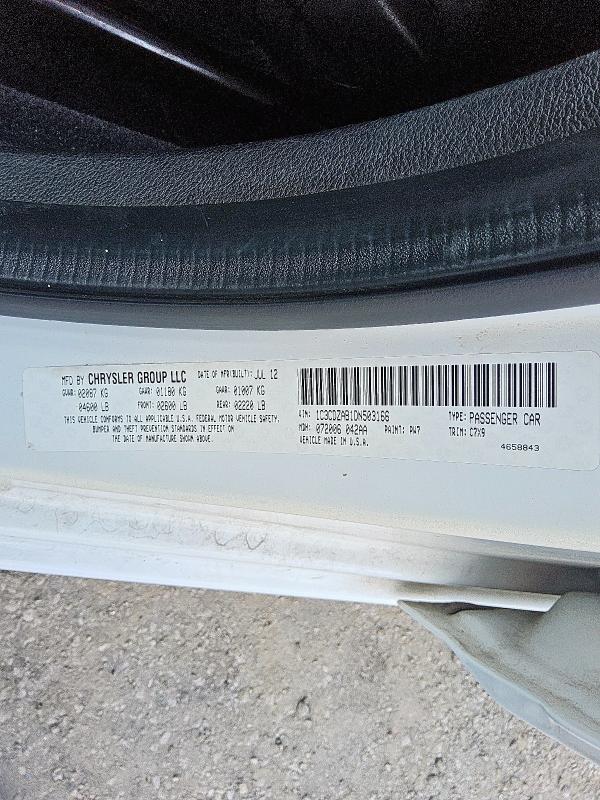 1C3CDZAB1DN503166 - 2013 DODGE AVENGER SE Ağ foto 12