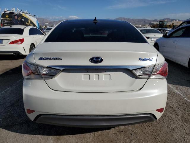 KMHEC4A44CA037326 - 2012 HYUNDAI SONATA HYBRID WHITE photo 6