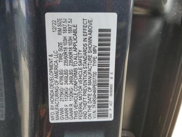 7FARS4H46PE007700 - 2023 HONDA CR-V EX GRAY photo 13