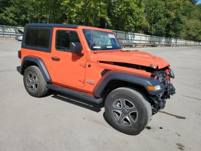 1C4GJXAN9KW521586 - 2019 JEEP WRANGLER SPORT Pomarańczowy zdjęcie 4