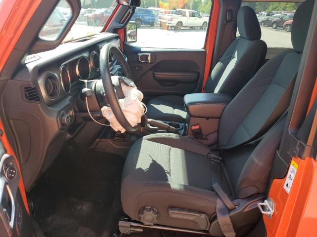 1C4GJXAN9KW521586 - 2019 JEEP WRANGLER SPORT Pomarańczowy zdjęcie 7