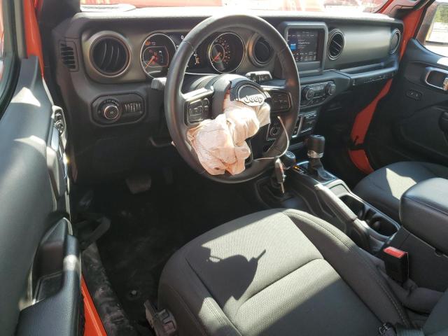 1C4GJXAN9KW521586 - 2019 JEEP WRANGLER SPORT Pomarańczowy zdjęcie 8