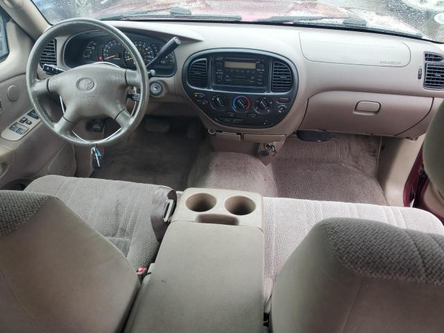 5TBBT44112S281129 - 2002 TOYOTA TUNDRA ACCESS CAB წითელი ფოტო 8