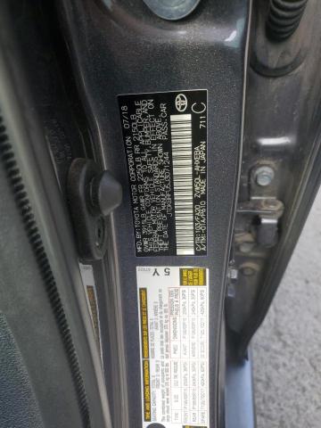 JTDKBRFU5J3071244 - 2018 TOYOTA PRIUS 灰色 照片 12