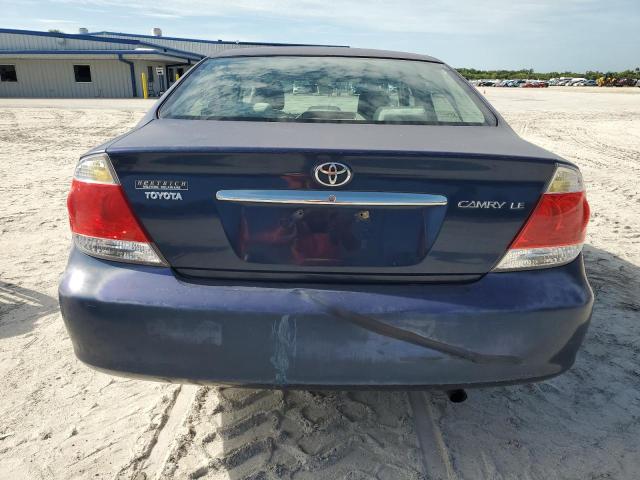 4T1BE30K65U432312 - 2005 TOYOTA CAMRY LE BLUE photo 6