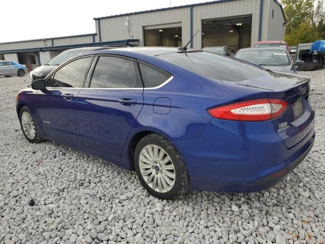 3FA6P0LU2FR266414 - 2015 FORD FUSION SE HYBRID BLUE photo 2