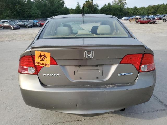 JHMFA36226S012213 - 2006 HONDA CIVIC HYBRID GOLD photo 6