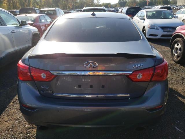 JN1AV7AR4HM900113 - 2017 INFINITI Q50 HYBRID GRAY photo 6