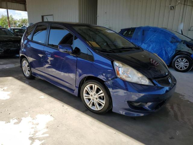 JHMGE88459S034344 - 2009 HONDA FIT SPORT BLUE photo 4