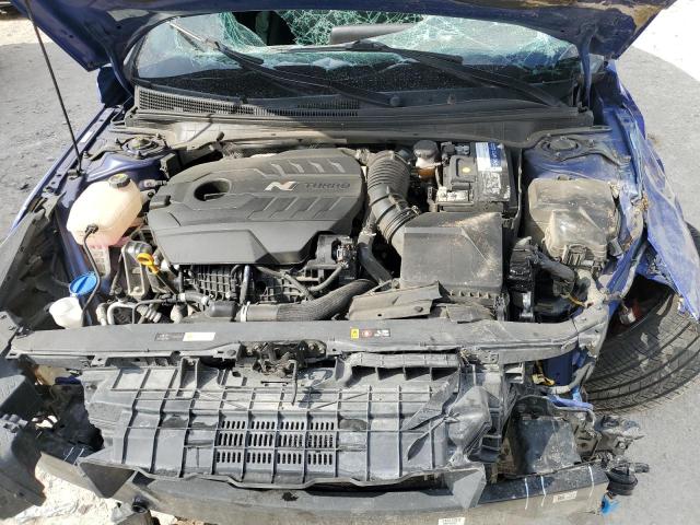 KMHLW4AK9NU006569 - 2022 HYUNDAI ELANTRA N BLUE photo 11